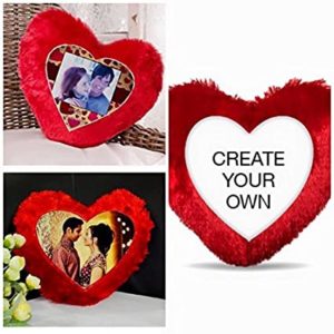Heart pillow with photo