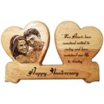 Couple Heart WoodCarving